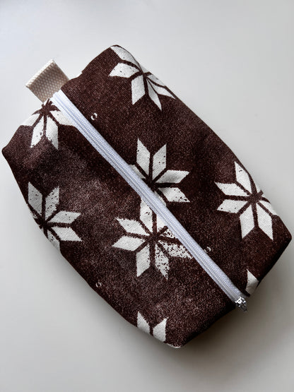 Lined Zipper Pouch : Printed Cotton Canvas